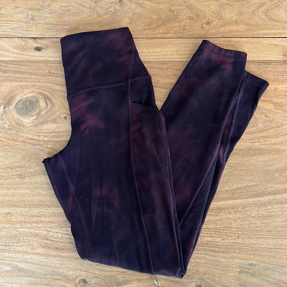 Lululemon tie-dye leggings, size 4